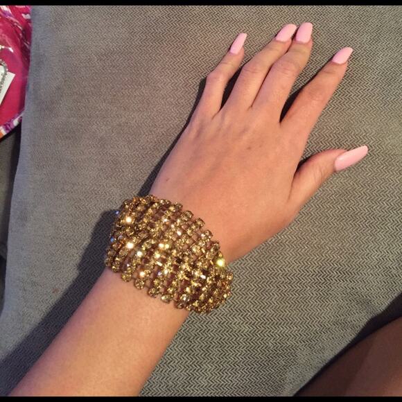 Unknown Jewelry - Gold Crystal Bracelet